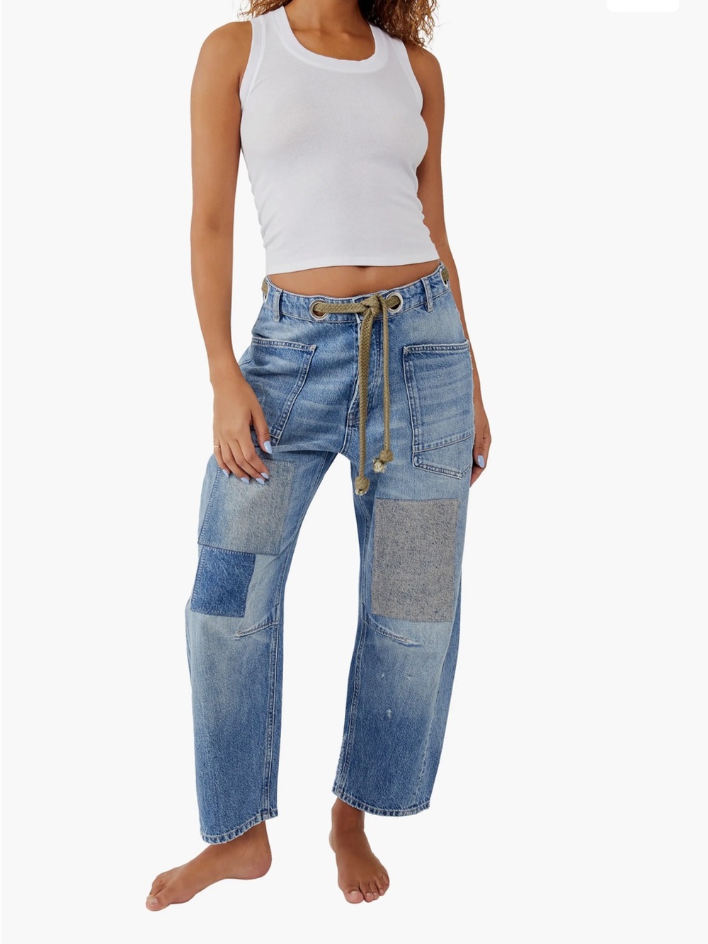We the Free Moxie Mid Rise Barrel Jeans